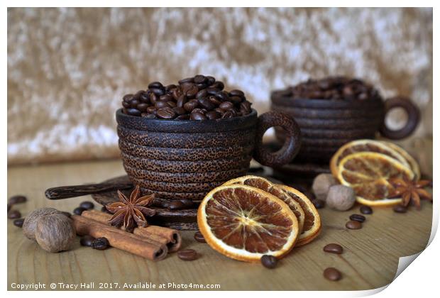 Coffee and Spices Print by Tracy Hall