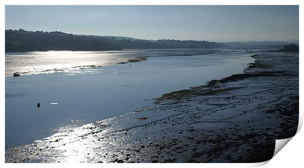 River Teign, Devon, October Dusk Print by Judy Dann