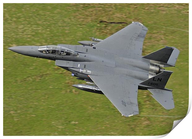 F-15E Strike Eagle Print by Alex Lovell