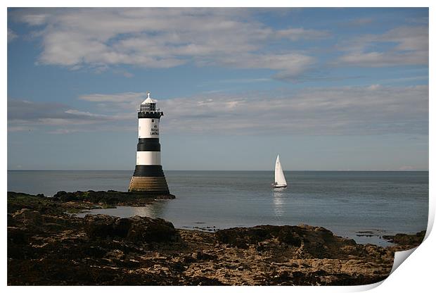 Penmon Point, Anglesey Print by peter thomas