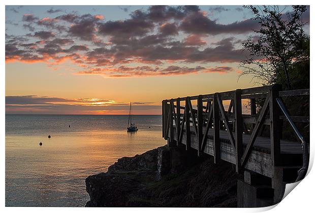 Babbacombe Walkway Print by kevin wise
