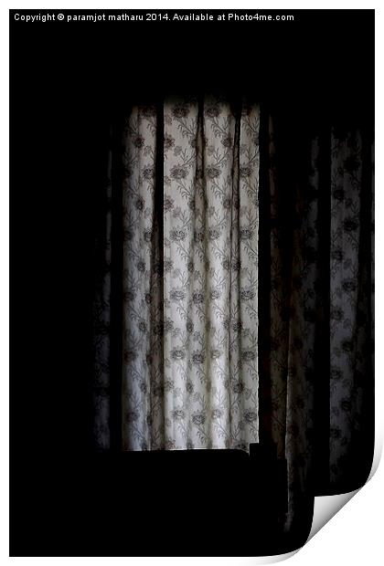 Curtains Print by paramjot matharu