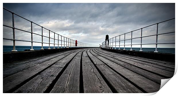 Whitby Pier Print by Jamie Beck