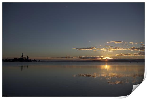 Lake Macquarie Sunset Print by Sue Wotton