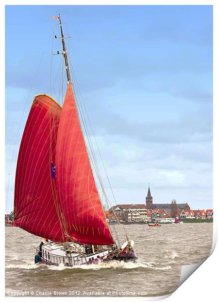 sailboat at sea Print by Ankor Light
