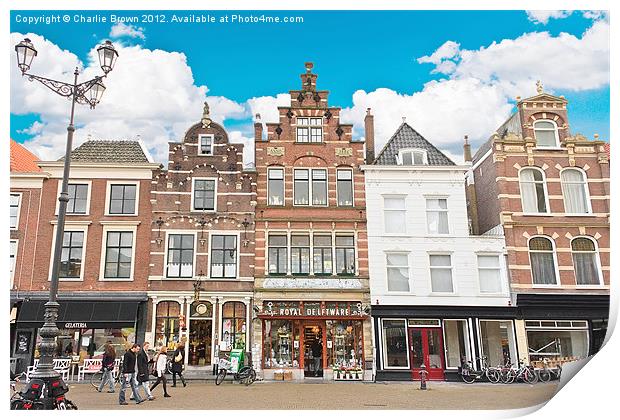 Delft Houses Architecture Print by Ankor Light