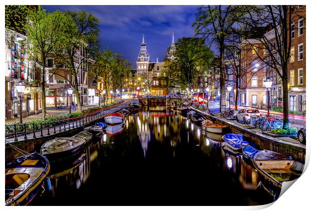 Rijkmuseum at night Print by Ankor Light