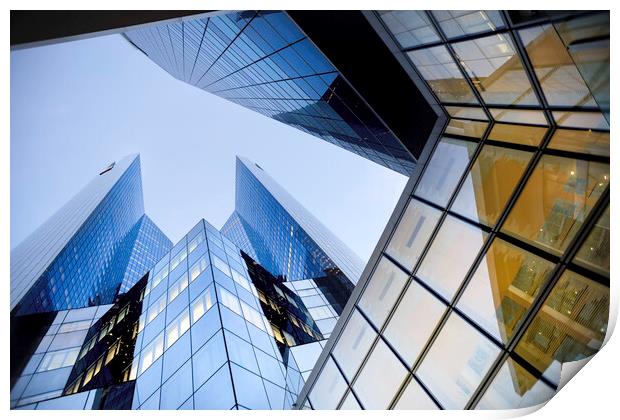 Corporate glass buildings Print by Ankor Light