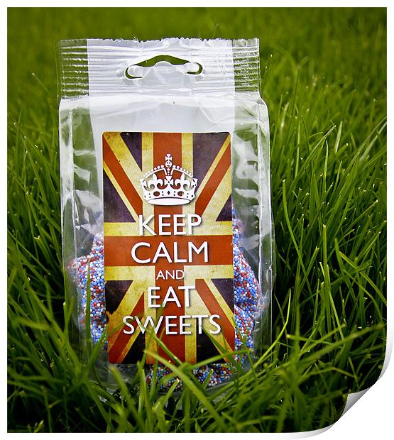 Keep Calm Sweets Print by Buster Brown