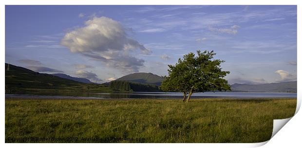 Loch Ba The Scottish Highlands Print by Buster Brown
