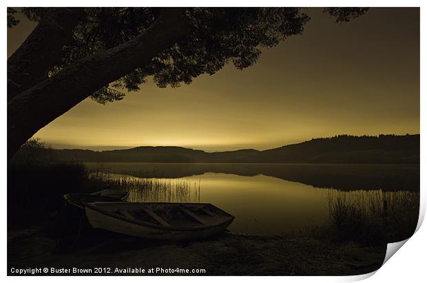 Loch Ard in the Evening Print by Buster Brown