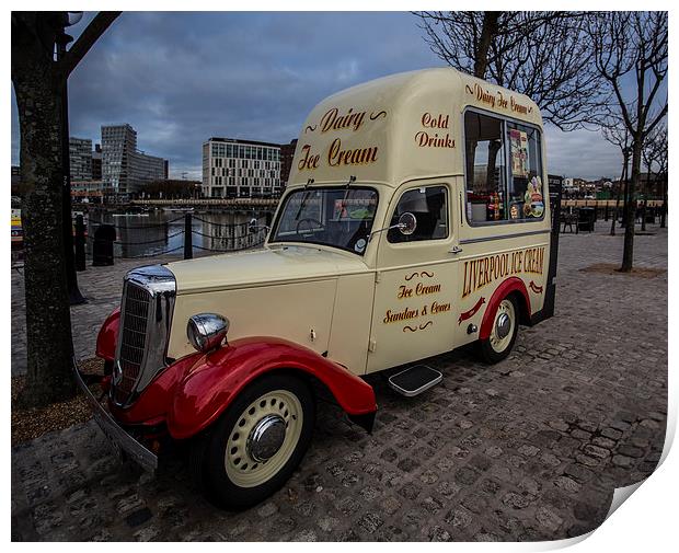 Liverpool Ice Cream Print by Buster Brown