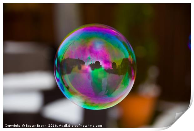 Blowing Bubbles Print by Buster Brown