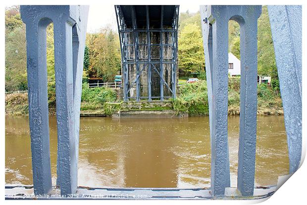 Under The Iron Bridge Print by philip milner