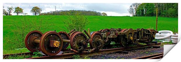 Spare Carriage Wheels Print by philip milner