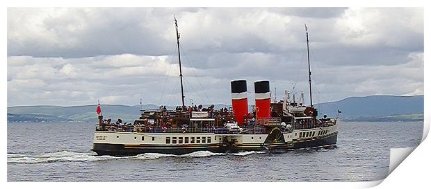 The Waverley Paddle Steamer Print by Dawn Gillies
