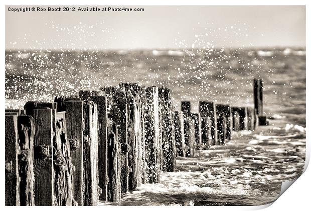 'North Sea Spray' Print by Rob Booth