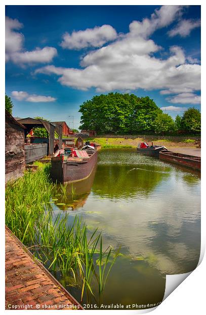 Black Country Museum & Birmingham Canal Print by Shawn Nicholas