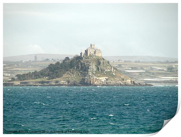 St Michael's Mount, Cornwall Print by Anne Couzens