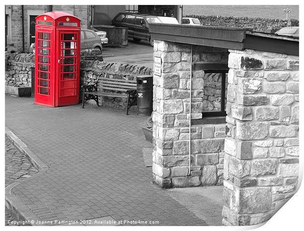 Red Telephone Box #15 Print by Joanne Partington