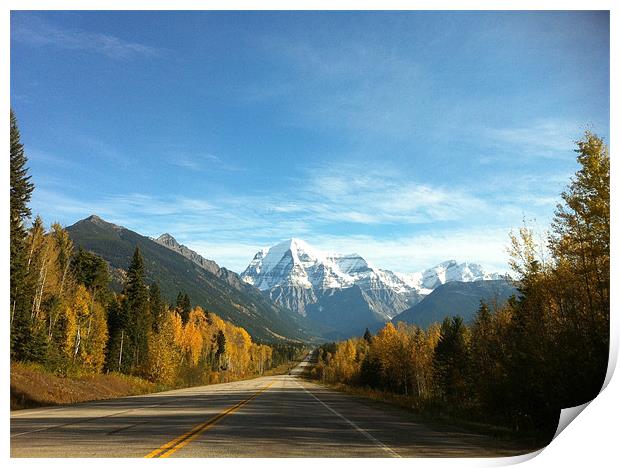 Road to the Rockies Print by Peter Raby