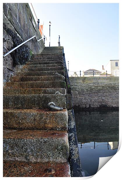 Harbour Steps Print by Ian Cocklin