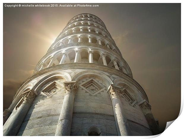  Pisa Tuscany Italy Print by michelle whitebrook