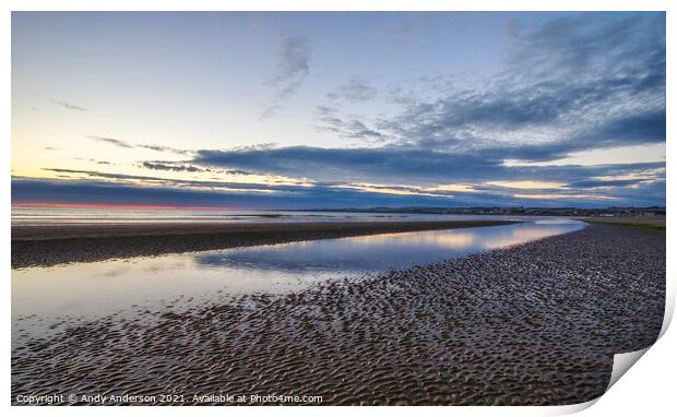 Fife Coast Sunrise Print by Andy Anderson