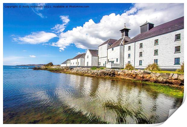 Laphroiag Distillery Islay Print by Andy Anderson