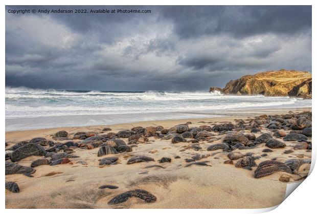 Scottish Highland Beach Print by Andy Anderson