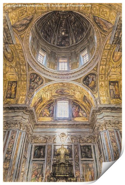  Santa Maria Maggiore Basilica in Rome Print by Andy Anderson