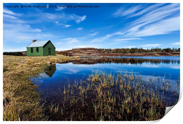 Scottish Highland Lochan Print by Andy Anderson