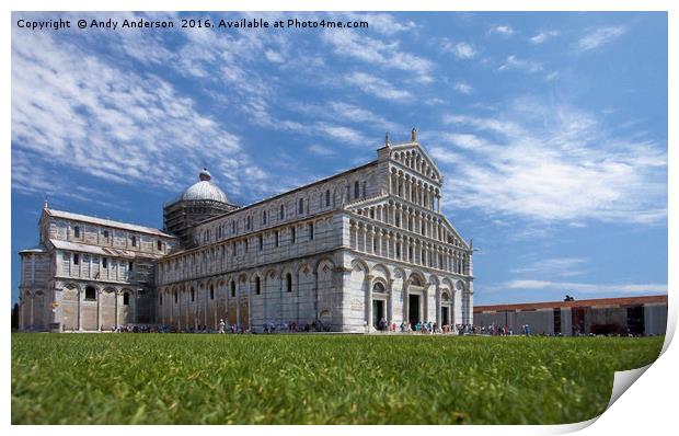 Duomo of Pisa - Cattedrale di Pisa Print by Andy Anderson