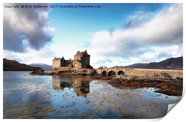 Eilean Donan Castle - Loch Duich, Scotland Print by Andy Anderson