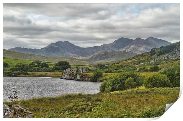 Snowdon Horseshoe Print by Val Saxby LRPS