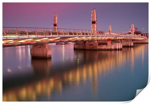  Twin Sails Bridge Print by Val Saxby LRPS