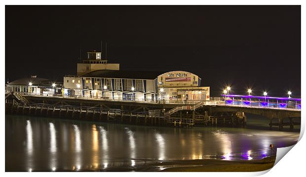 Bournemouth Pier at Night Print by Jennie Franklin