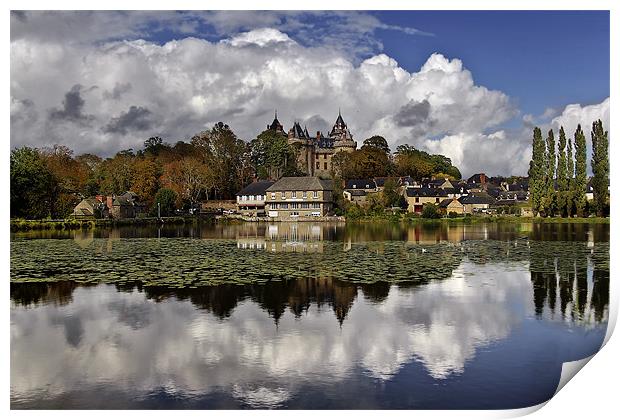 Chateau at Combourg Brittany Print by Jennie Franklin