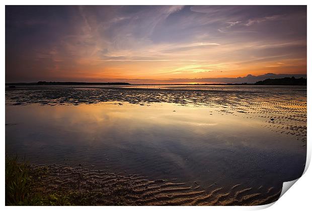  Sandbanks at Sunset Print by Jennie Franklin