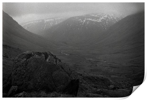 Mosedale Valley, Cumbria Print by Brian Sharland