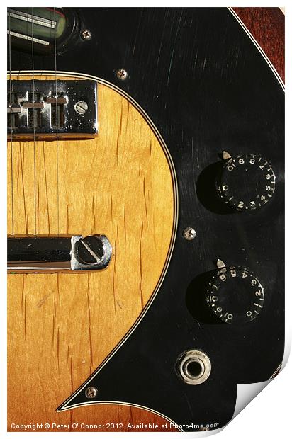 Gibson Marauder Electric Guitar Print by Canvas Landscape Peter O'Connor