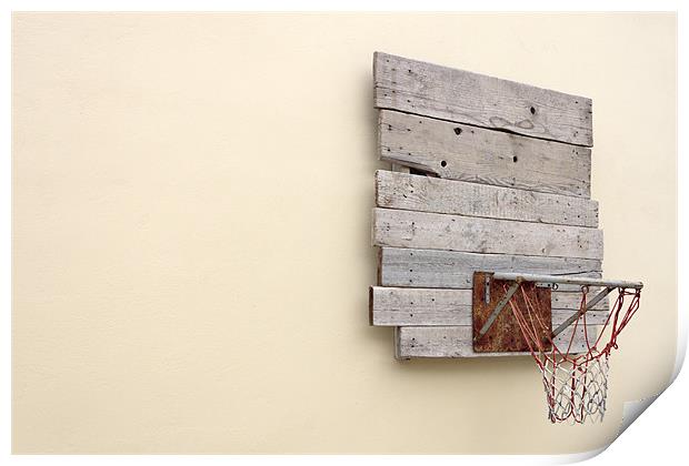 Recycled Urban Basketball Print by Canvas Landscape Peter O'Connor