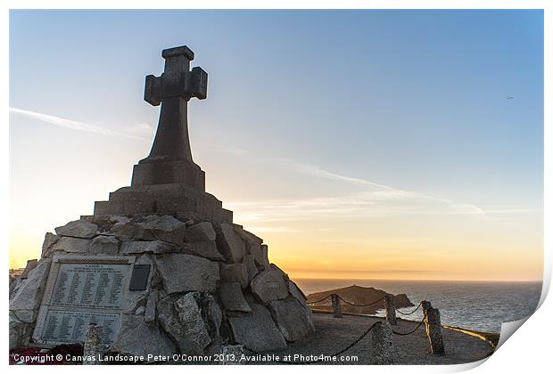 Memorial Cross Print by Canvas Landscape Peter O'Connor