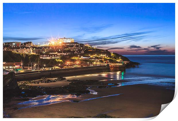 Newquay Harbour, Cornwall Print by Canvas Landscape Peter O'Connor