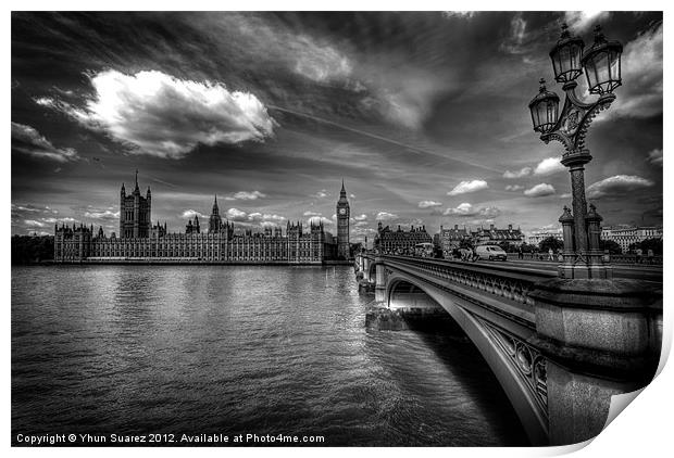 Palace Of Westminster - London, England Print by Yhun Suarez