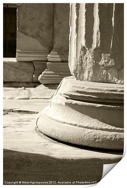 Ancient marble composition Print by Alfani Photography
