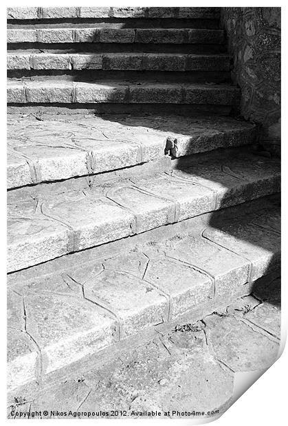 Turning steps Print by Alfani Photography