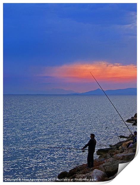 Angling Print by Alfani Photography