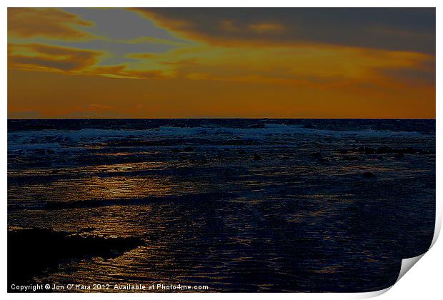 BEACH SUN REFLECTION Print by Jon O'Hara