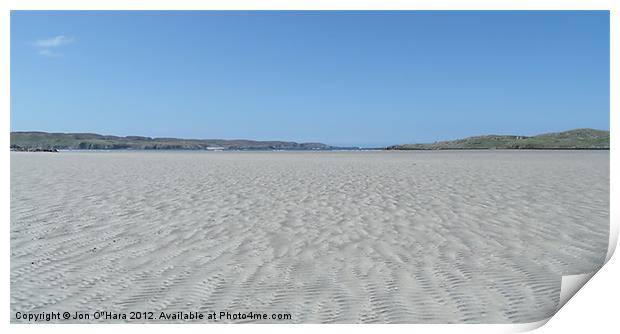 HEBRIDEAN DESERT BEACH UIG SANDS Print by Jon O'Hara